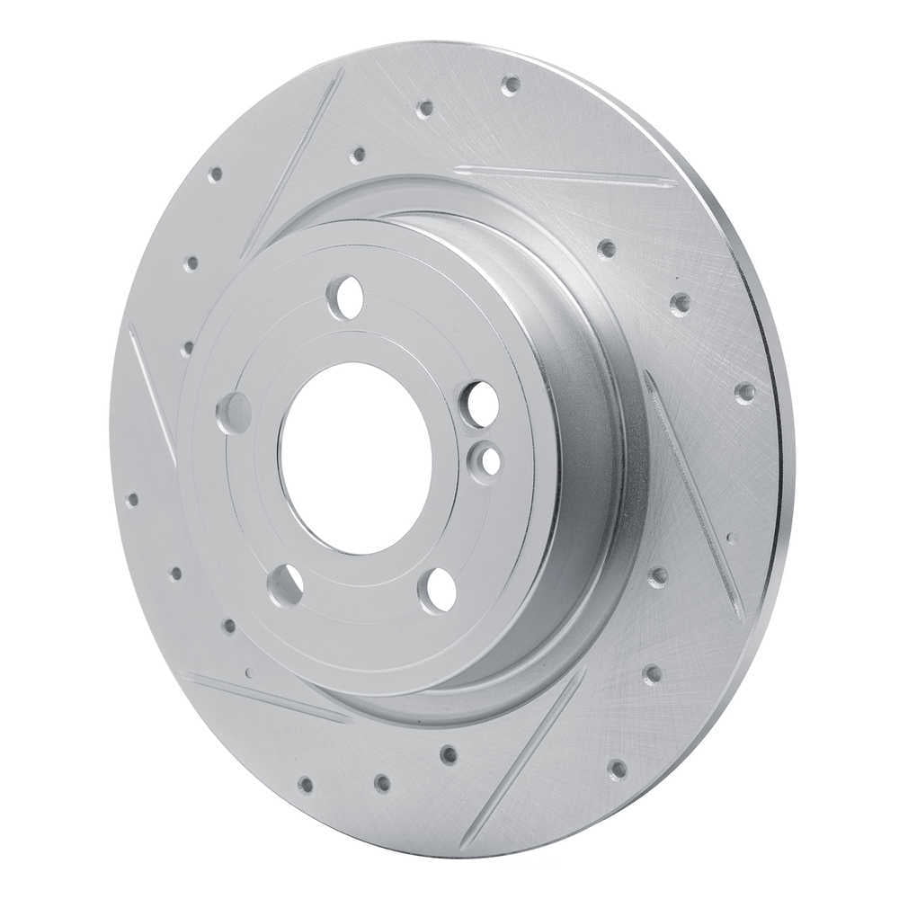 Dynamic Friction Company 631-63184L DFC Brake Rotor - Drilled And Slotted - Silver