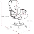 thumbnail image 4 of Atlin Designs Chaise de Bureau Réglable en Polyuréthane en Noir, 4 of 4