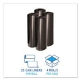 thumbnail image 3 of Boardwalk SH-Grade Can Liners 38 x 58 60gal 1.2mil Black 25/Roll 4 Rolls/Carton 519, 3 of 4