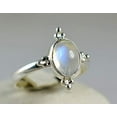 thumbnail image 4 of Navya Craft Rainbow Moonstone Oval 925 Sterling Silver Handmade Women Statement Ring Size 8.5, 4 of 4