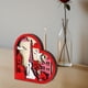 thumbnail image 1 of Decoraciones de escritorio Regalo del Día de San Valentín Corazón de madera Decoración independiente del Día de San Valentín Decoración del Día de San , Estilo b Macarena manualidades de escritorio, 1 of 8