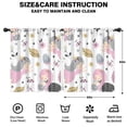 thumbnail image 2 of Blackout Kids Curtains,White Fairy Flower Pattern Childrens Insulated Curtains Set Of 2,Bedroom Essentials,Toddler Room Decor 52"x63", 2 of 5
