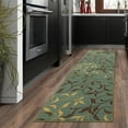 thumbnail image 1 of Ottomanson Ottohome Collection Non-Slip Rubberback Leaves Design Indoor Rug/ Mat, 1 of 7