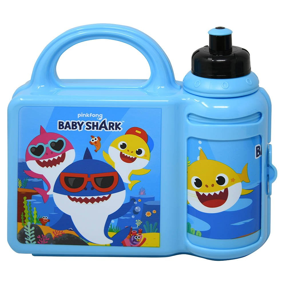 Brand New Baby Shark Lunch Bag And Bottle Set Pingfong Perfect For Small Kids 