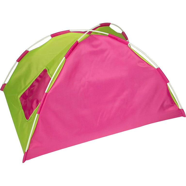 Dress Along Dolly Doll Tent W Sleeping Bag for American Girl and Other 18 Inches Dolls - 23 x 15 x 14 in