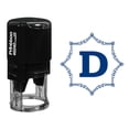 thumbnail image 1 of Printtoo Office Stationary R-40 Alphabet D Monogram Octagon Celtic Swirl Frame Self Inking Rubber Stamp, 1 of 3
