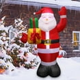 thumbnail image 3 of Muñeco Nieve inflable Hugtrwg Creativo para Fiesta en el Jardín Navidad 1.6 m con luces LED, 3 of 9