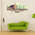 thumbnail image 4 of TISHIRON 5PCS Framed Canvas Wall Art Set,50"x24" Roar Lion Canvas Art Decor, 4 of 7