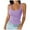 Purple, variant on Hpapadks Women's Tank Tops Spaghetti Strap Scoop Neck Ribbed Tanks Slim Fitted Basic Solid Camis Womens Camisole Tank Tops Brick Red L