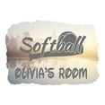 thumbnail image 2 of Personalized Sports Wall Decals for Kids Room - Softball with Fun Text Over Bat & Ball Boys Bedroom With Easy Installation Instructions Custom Name Sticker - Size: 10 In x 7 In, 2 of 5