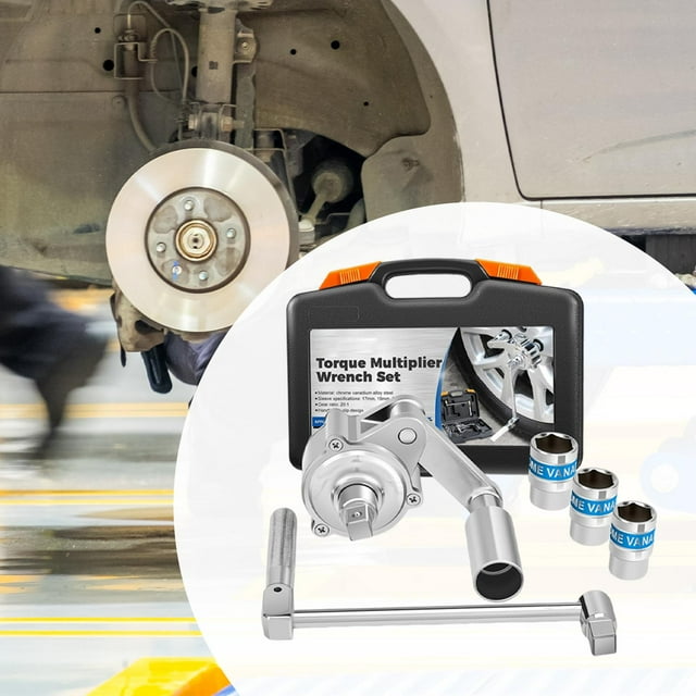 Llave multiplicadora de torsión, extractor de tuercas de orejetas, relación de torsión de 20:1, kit de herramientas de reparación automotriz de fácil Longitud de la caja 28 cm
