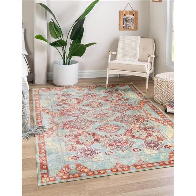 Unique Loom 3131537 5 x 8 Pi Cavatina Austin Rectangle Tapis&44; Couleur Multi