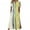 #1-Yellow, variant on ,Womens Plus Size Dress,Women's Summer Casual V-Neck Buttons Short Sleeve with Pocket Printed Swing Dresses in