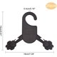 thumbnail image 2 of 20 paquetes de perchas negras para ropa de mascotas de 6 x 7 pulgadas con forma de huella de perro, perchero de plástico para ropa de mascotas, para perros, gatos, mascotas, abrigos pequeños, tienda, 2 of 8