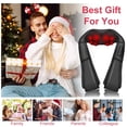 thumbnail image 5 of Neck Massager with Heat, iMounTEK Electric Neck and Back Massager with Infrared Light Heating 3 Intensity Levels Deep Kneading 3D Shiatsu Massage Pillow for Home Car Office, Black, 5 of 8