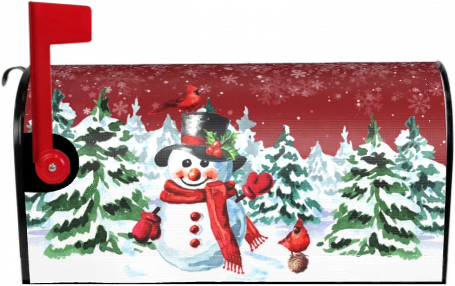 Winter Mailbox Covers Standard Size 18 X 21 Watercolor Xmas