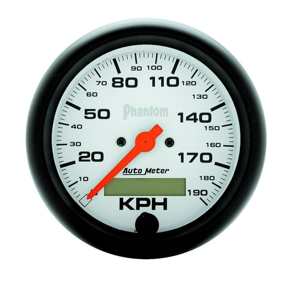 Autometer 5887-M Phantom Speedometer, 3-3/8", 190 Km/H, Electric Programmable W/ Lcd Odo