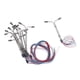 thumbnail image 5 of 10 farolas LED dobles para maquetas de trenes ferroviarios, escala HO 1:200, 5 of 9