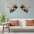 thumbnail image 5 of Kalekey Set of 2 Elk Wall Art Decor Deer Metal Wall Decor Rustic Cabin Hunting Decor Metal Wall Art Sculpture Décor for Home, 5 of 7