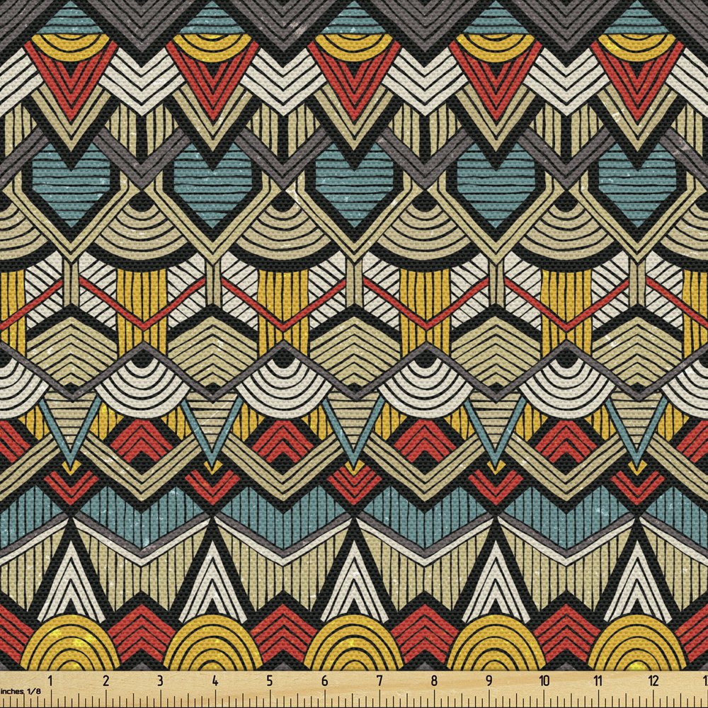 African Fabric by the Yard Decorative Upholstery Fabric for Sofas and