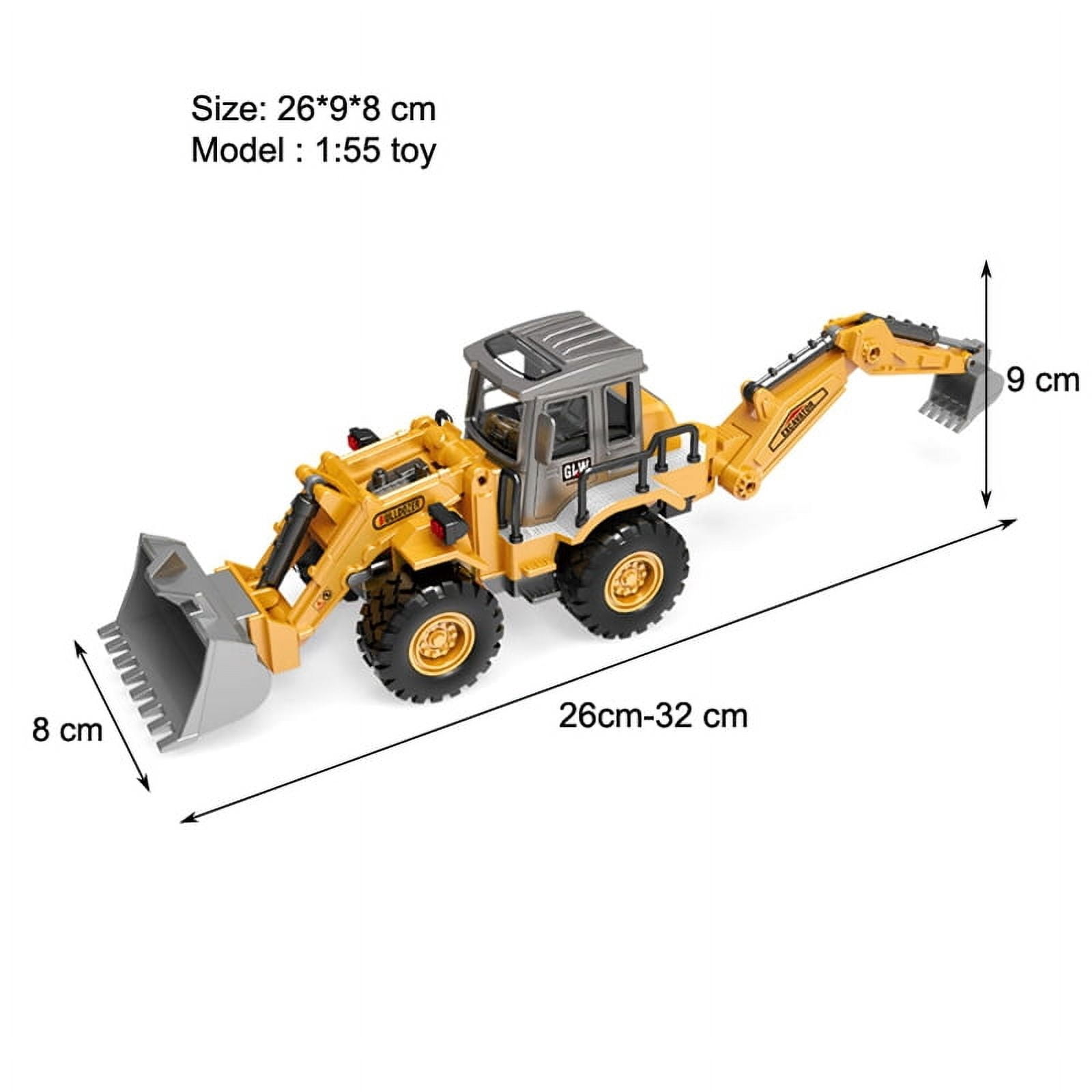 Toys for Boys Alloy Tractor Kids Excavator Bulldozer Miniature Crane Truck Model Diecast Farm Engineering Vehicle Children Gifts