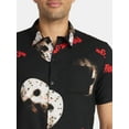thumbnail image 4 of Friday the 13th Men's and Big Men's Graphic Print Shirt with Short Sleeves, Sizes XS-3XL, 4 of 5