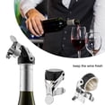 thumbnail image 3 of OWO Champagne Stoppers Stainless Steel Champagne Saver with Silicone Leak Proof Wine Stoppers for Red Wine Champagne Cava and Sparking(2 pack), 3 of 6