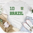 thumbnail image 5 of Brazil Jersey Number Ten Brazilian Futebol Soccer Tshirt, 5 of 6