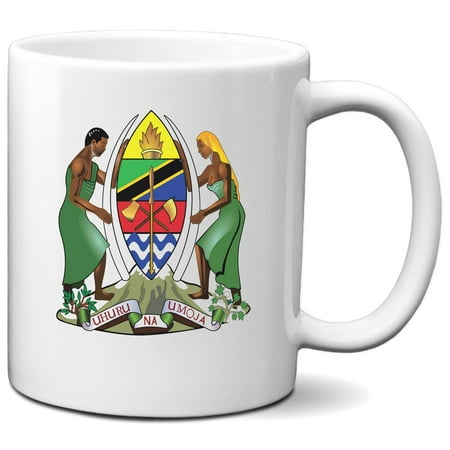 

Tanzania Coat of Arms Tanzanian National Emblem Country Crest Coffee Mug