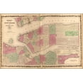 thumbnail image 1 of 24"x36" Gallery Poster, map of New York city 1862, 1 of 1