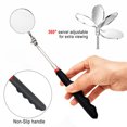 thumbnail image 4 of 5Pcs Outil Magnétique Pick-Up Ensemble Télescopique Pick-Up Bâtons 360 Pivotant Inspection Miroir Lampe Torche Magnétique, 4 of 9