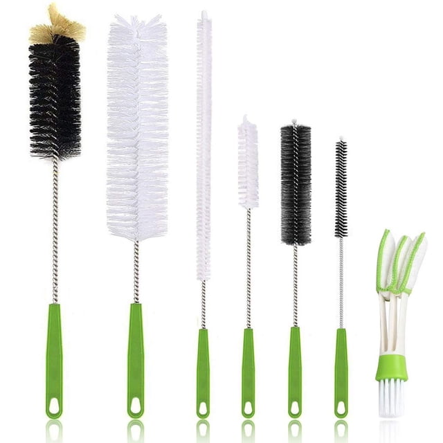 Set de limpieza de cepillos para botellas Haomaomao, paquete de 7 con asas largas