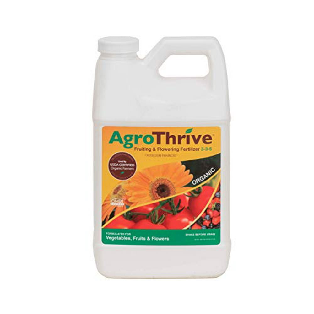 AgroThrive Fruit and Flower Organic Liquid Fertilizer 335 NPK