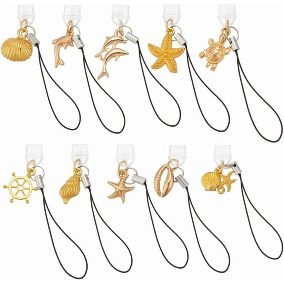 Dust Plug Charm Mobile Dustproof Plug Anti Dust Plugs USB C Port Caps Protector Phone Pendants for Most Type C Phone DIY Making