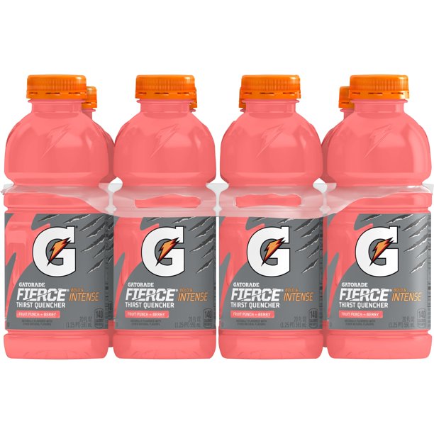 (8 Bottles) Gatorade Thirst Quencher Sports Drink, Fruit Punch + Berry