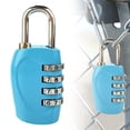 thumbnail image 2 of GZQJFMY Combination Lock 1 Pack 4 Digit Waterproof Locker Locks Secure Outdoor Padlock for Gym Lockers,Toolboxes,Gates,Fences,Storage,Sports Locker,Cabinets (Blue), 2 of 8