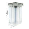 thumbnail image 3 of Airtight Cereal Storage Container with 4 Compartments | 2.3L Clear Food Storage Bin for Pantry Organization | Flour, Sugar, Rice & Snacks | Includes Measuring Cup, 3 of 7