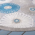 thumbnail image 5 of SAFAVIEH Cabana Anuki Beige/Blue 2'2"X9' Runner Indoor/Outdoor Area Rug Beige/Blue, 6'7" x 6'7" Round, 5 of 12