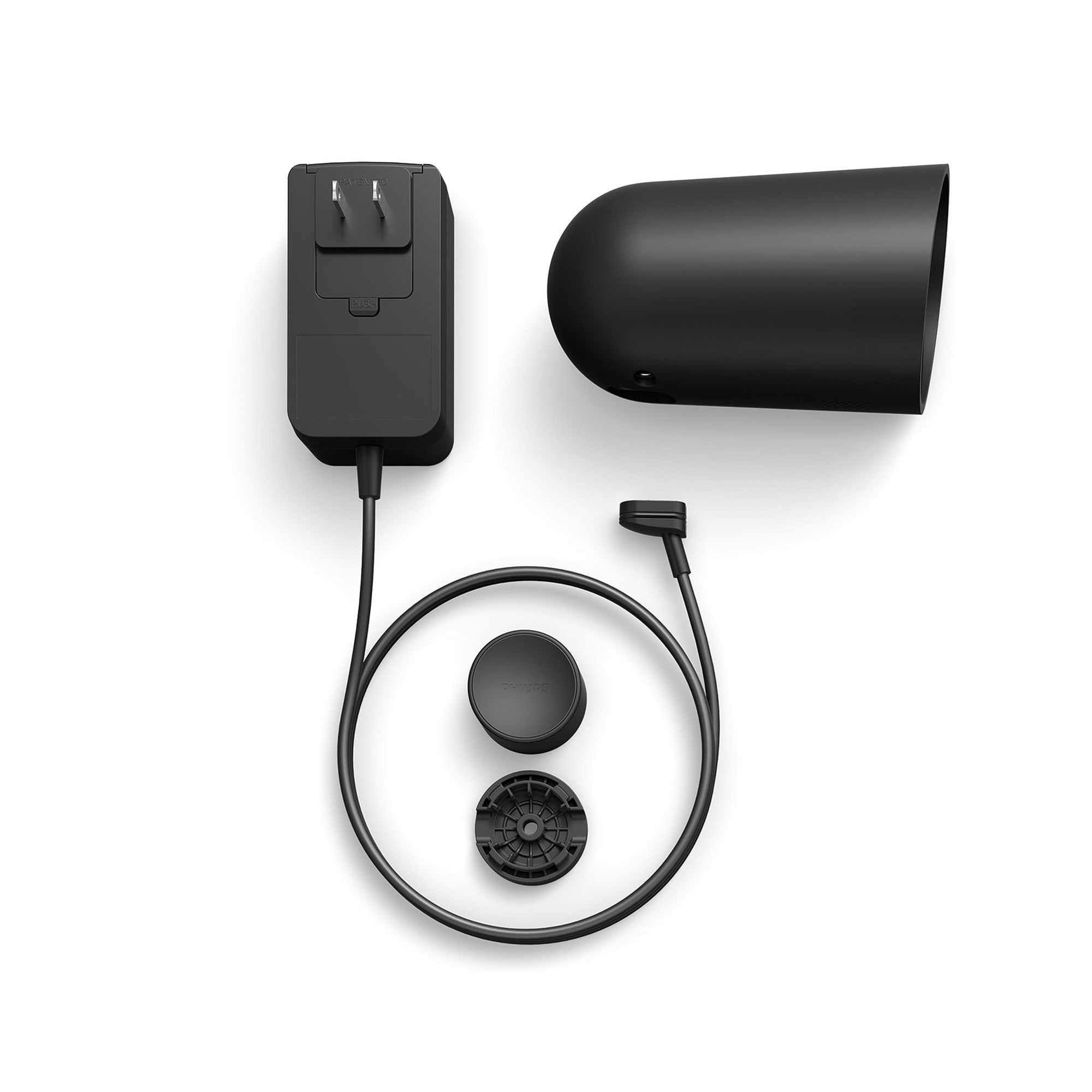 Philips Hue Secure Battery-Powered Smart Security Camera, Black
