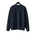 thumbnail image 7 of ZHOGXU Men's Casual Pullover Long Sleeve Round Neck Striped Print Slim Fit Comfortable Lightweight Sweatshirt For Autumn Winter Daily Wear,Navy,Xxxl, 7 of 7