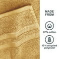 thumbnail image 4 of Mainstays Performance Cotton Washcloth, Super Soft Quick Dry Fade Resistant, Solid Yellow, 4 of 5
