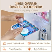 KFFKFF Mini Claw Crane Machine, Claw Range 0-3 & Lift 0-5, Arcade-Style Prize Catcher, Exciting Light & Sound Effects