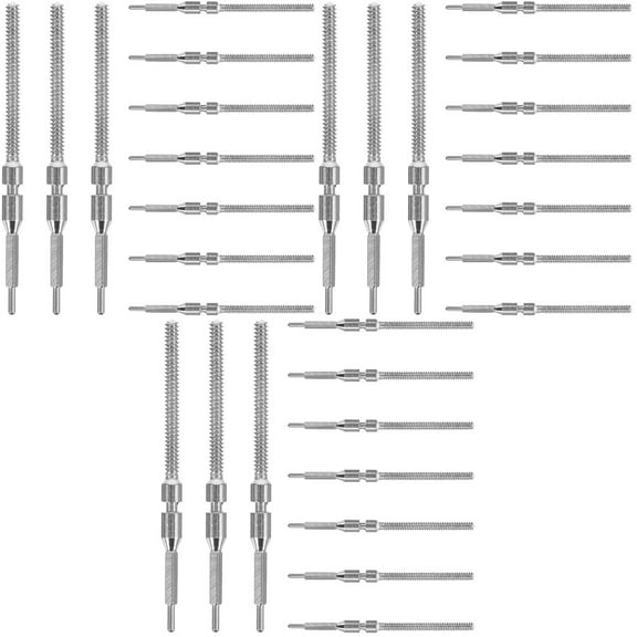 MLINS 30 pcs  Watch Replacement Stem Crown Kit Watch Crown Replacement Watch Repairing Supplies