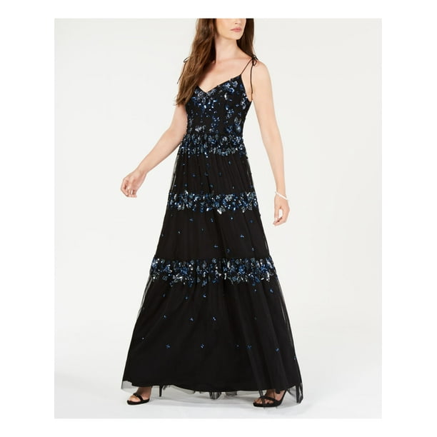 black gown with sequins