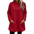 thumbnail image 4 of Enjoytime Crew Neck Sweatshirts Women Long Sleeve Casual Pullover Long Sweatshirt Trendy Fall Winter Plus Size Clothes, 4 of 8