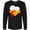 AB-Black, variant on Inktastic Thanksgiving Goofball Turkey Face Long Sleeve T-Shirt
