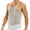 Grey, variant on INCERUN Men's Sexy Shiny Metallic Feel Mesh See-through Round Neck Tank Top