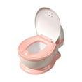 thumbnail image 2 of Orinal realista de tacto real, extraíble, portátil, con almohadilla, tren para inodoro almohadilla dura rosa, 2 of 9