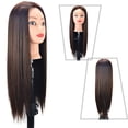 thumbnail image 3 of Zhaomeidaxi Female Model Hair Wig Practice Salon Hair Training Weaving and Wearing Dummy Mannequin 3PCS, 3 of 5