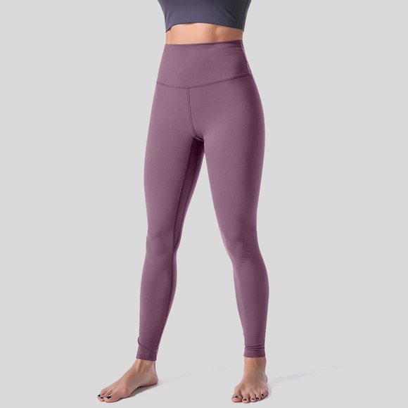 Hamky Leggings pour Femmes Pantalons de Yoga Couleur Unie Mode Décontractée Sport Levage des Hanches Pantalons de Yoga Haute Élasticité Pantalons de Détente Femmes Pantalons de Yoga Femmes Rouge Pastèque 3TG